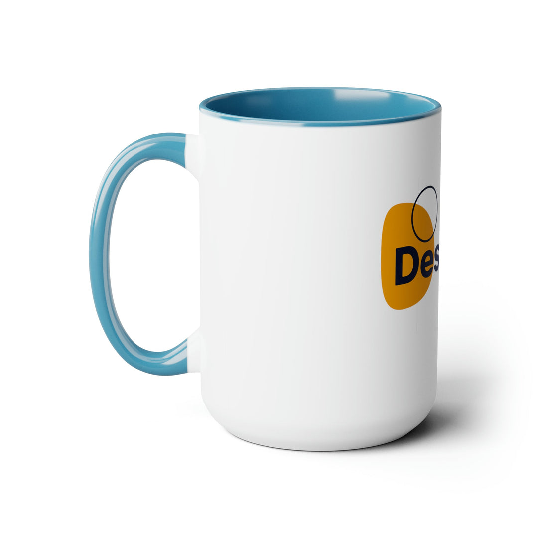 "Can You Make the Logo Bigger?" Creative Designer Two-Tone Coffee Mugs, 15oz - Mug - Designity Art