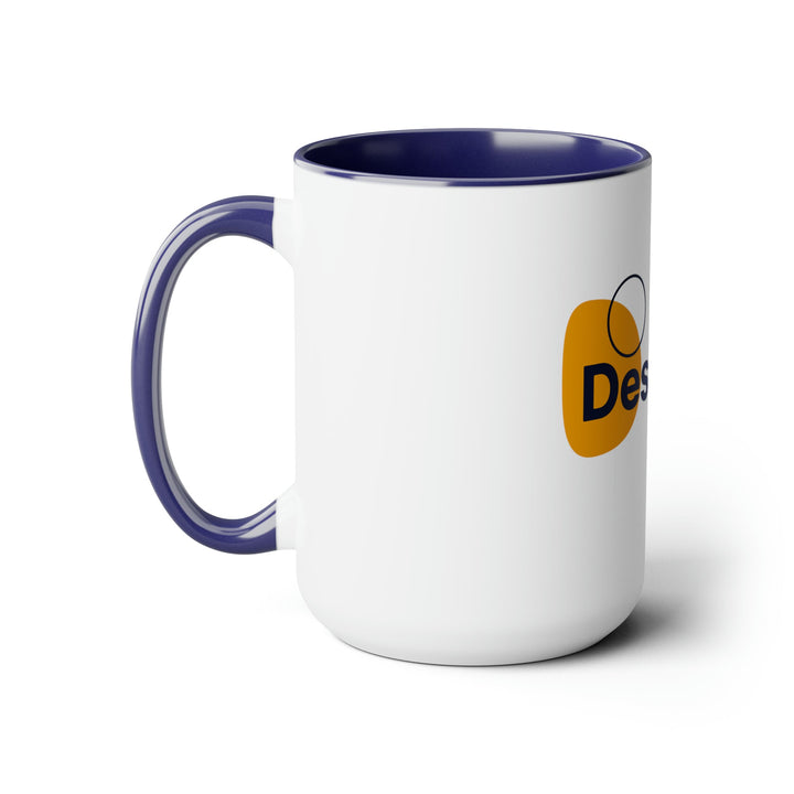 "Can You Make the Logo Bigger?" Creative Designer Two-Tone Coffee Mugs, 15oz - Mug - Designity Art