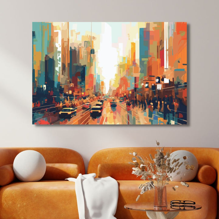 City Life Abstract Art - Designity Art