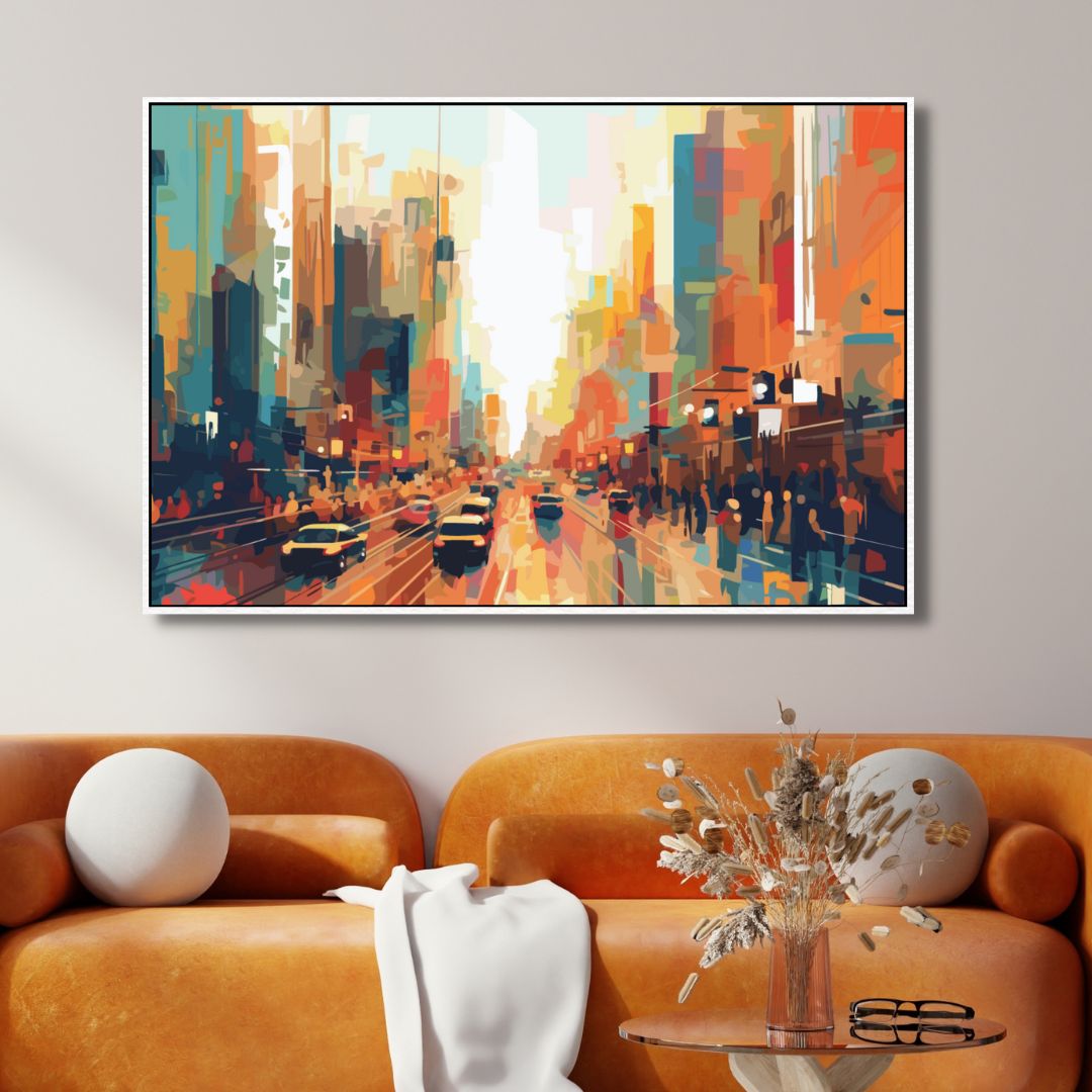 City Life Abstract Art - Designity Art