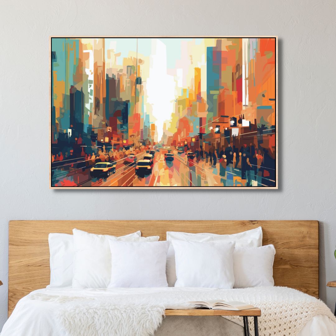 City Life Abstract Art - Designity Art