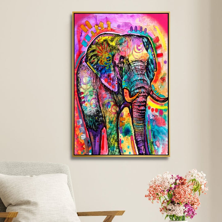 Colorful Elephant Pop Art - Designity Art