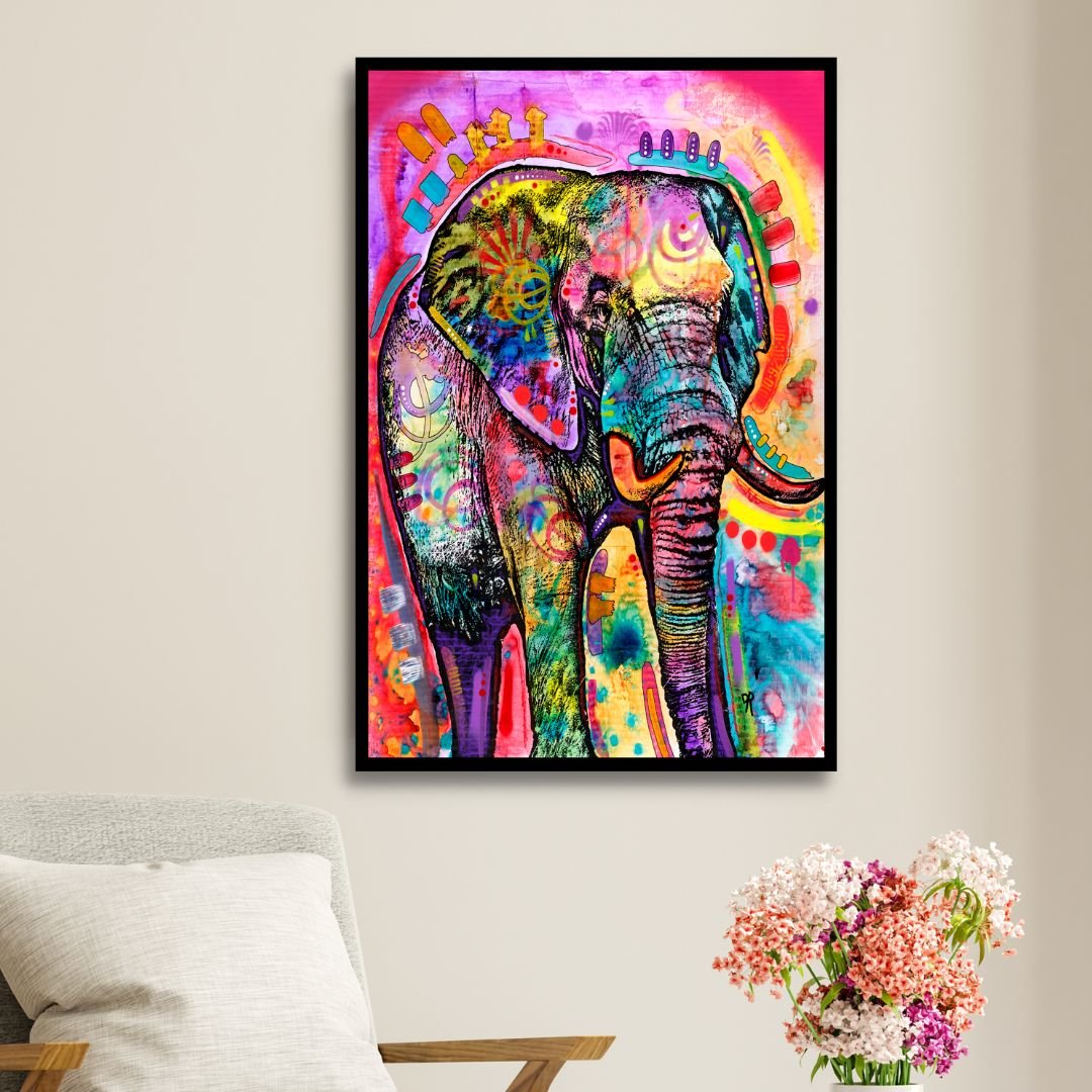 Colorful Elephant Pop Art - Designity Art