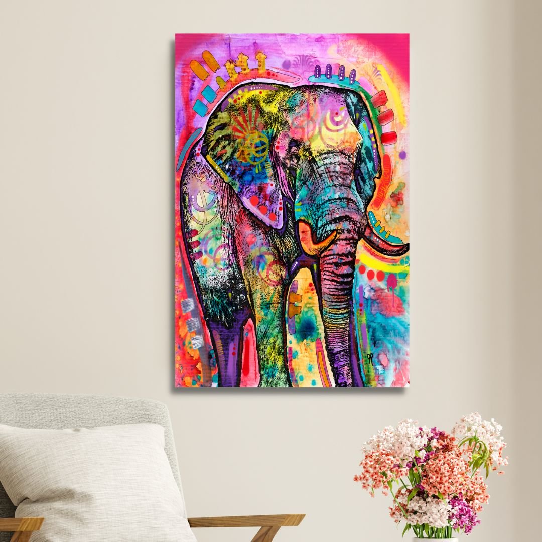 Colorful Elephant Pop Art - Designity Art