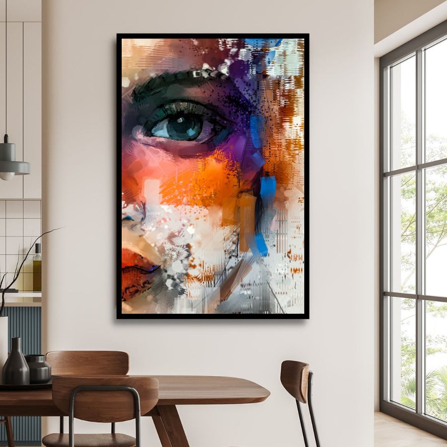 Colorful Portrait Abstract Art - Designity Art