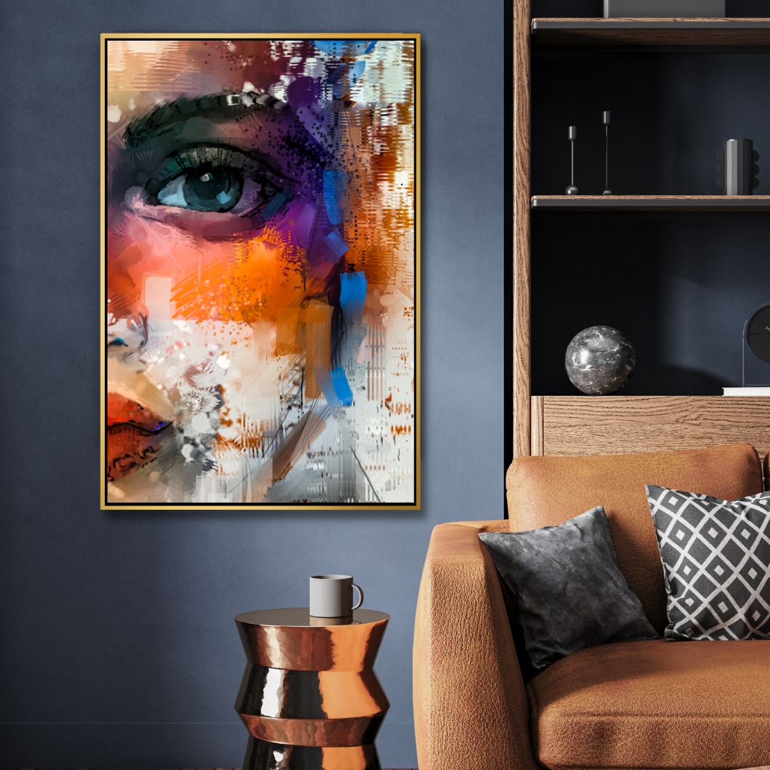 Colorful Portrait Abstract Art - Designity Art