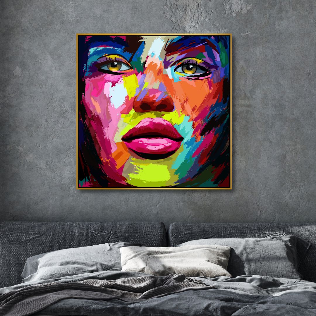 Colorful Woman Portrait Art - Designity Art