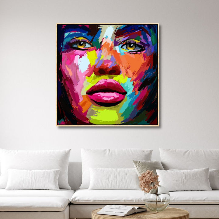 Colorful Woman Portrait Art - Designity Art