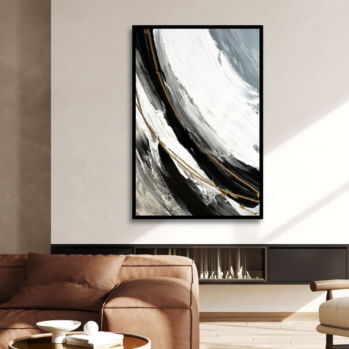 Contemporary Black, White and Gray Abstract Art - Designity Art