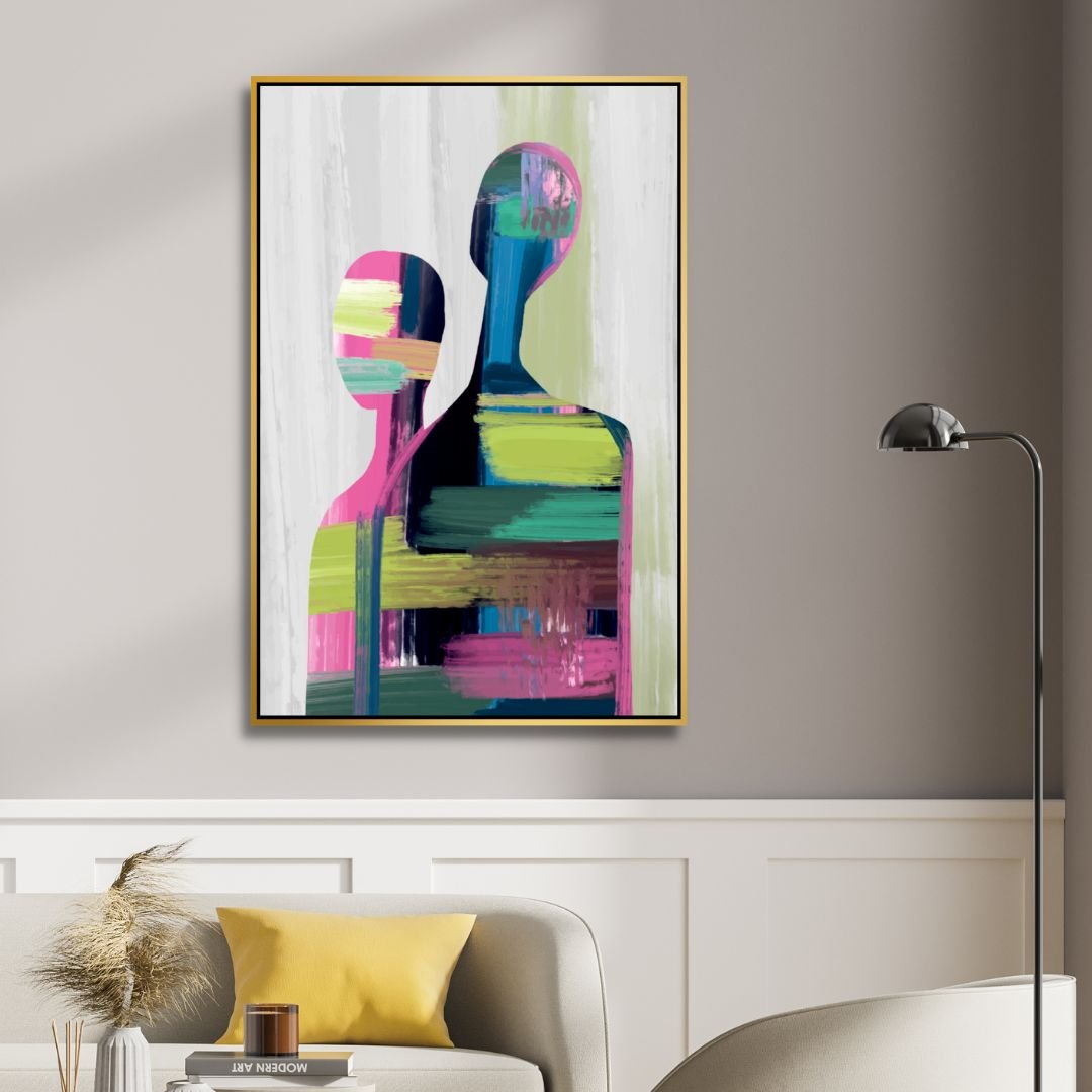 Contemporary Couple Abstract Art - Designity Art