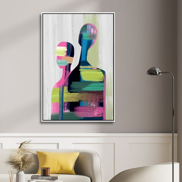 Contemporary Couple Abstract Art - Designity Art