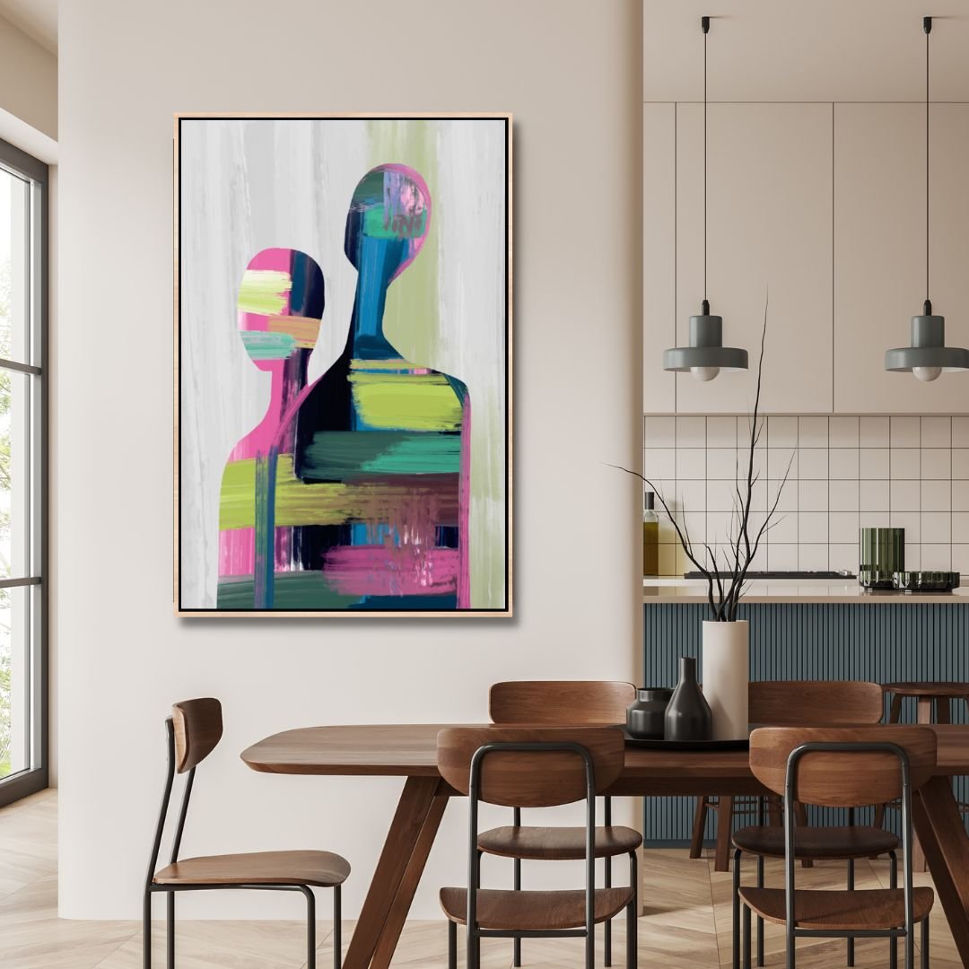 Contemporary Couple Abstract Art - Designity Art