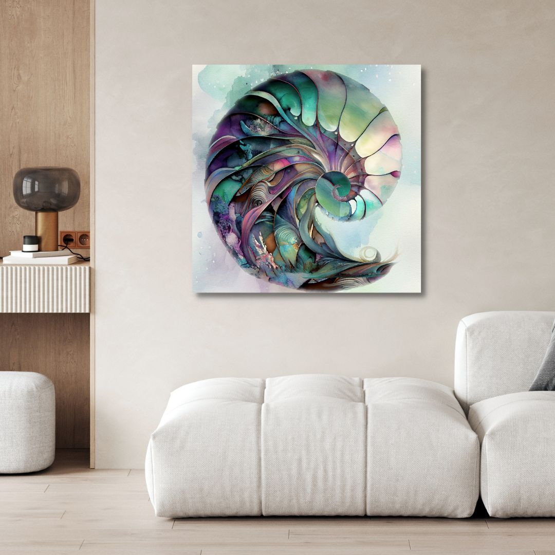 Cyan Sells Abstract Canvas Wall Art - Designity Art