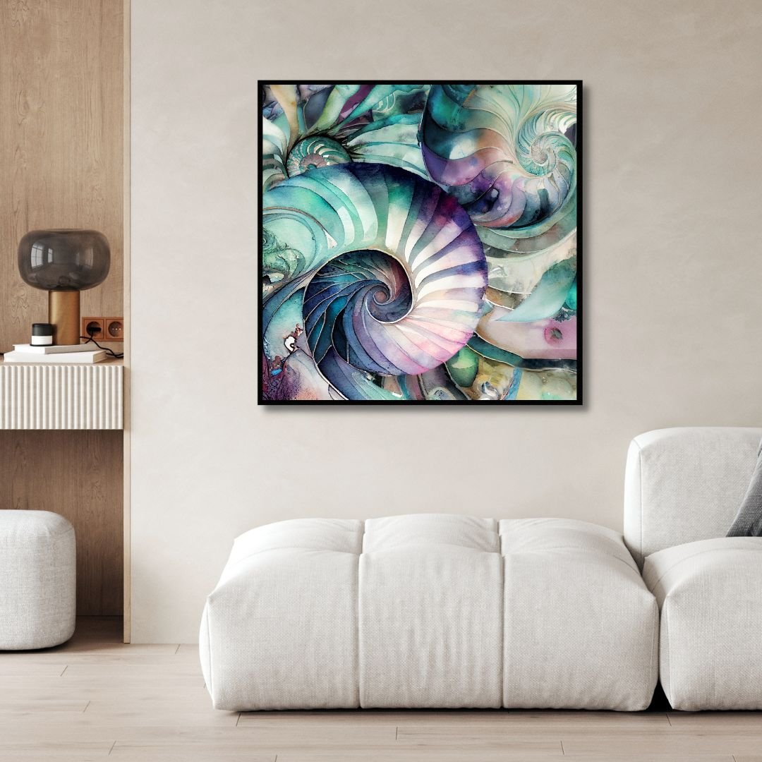 Cyan Sells Abstract Canvas Wall Art - Designity Art