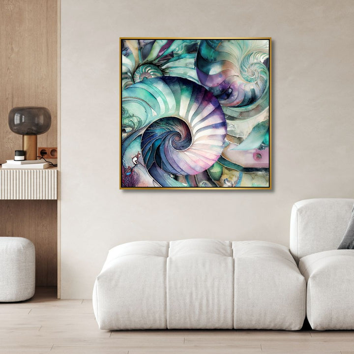 Cyan Sells Abstract Canvas Wall Art - Designity Art