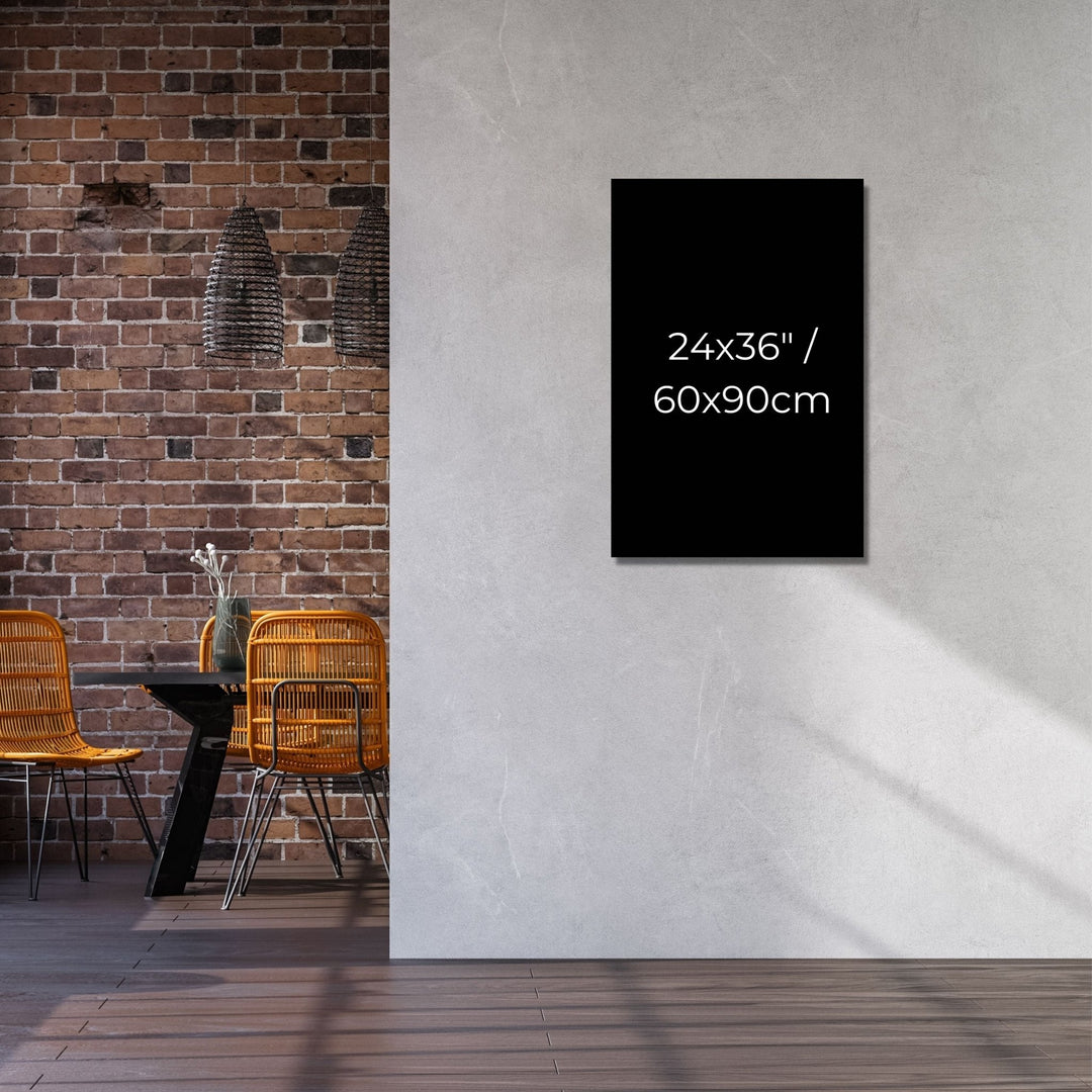 Dancing Skeletons Black and White Canvas Wall Art - Designity Art