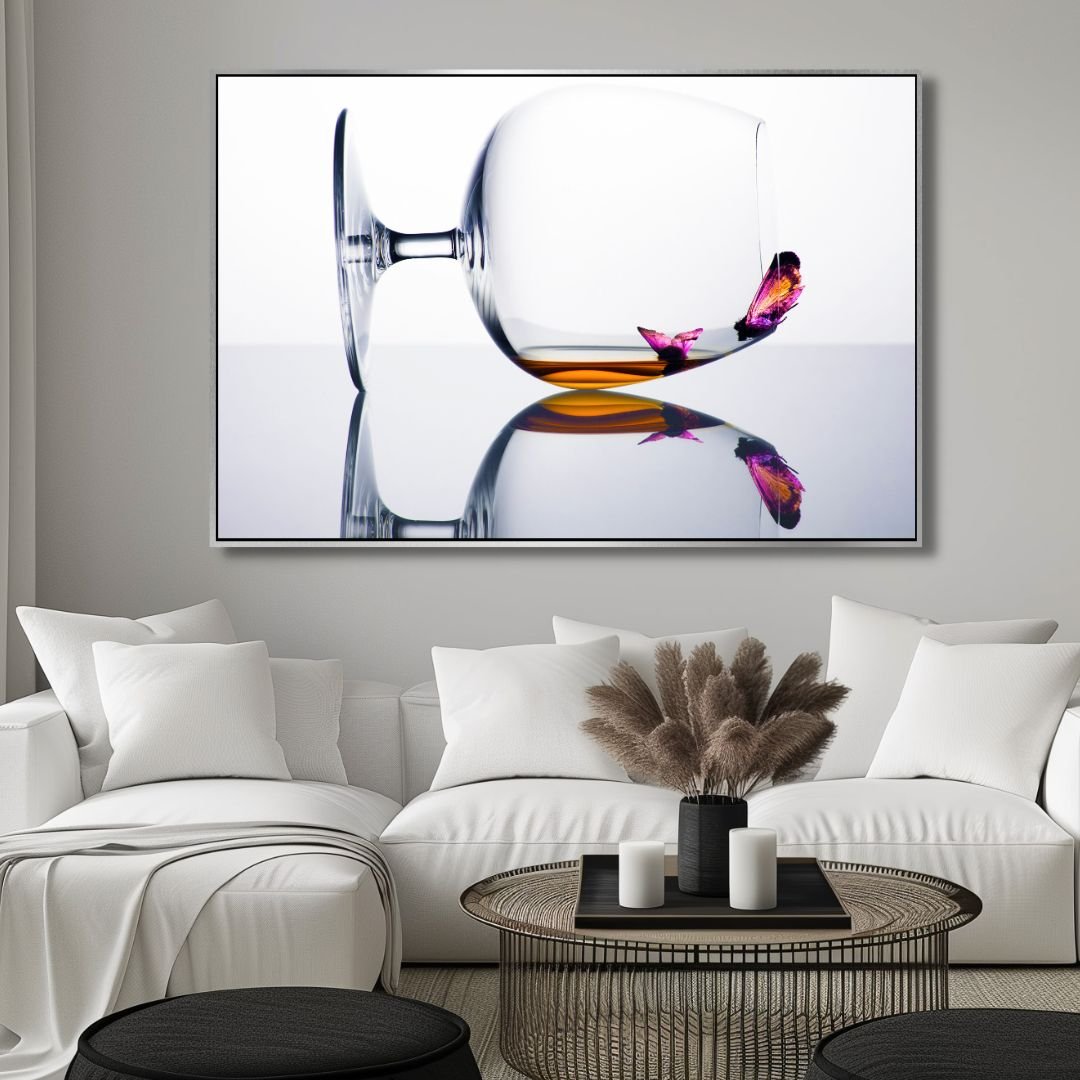 Drunken Butterflies Canvas Wall Art - Designity Art