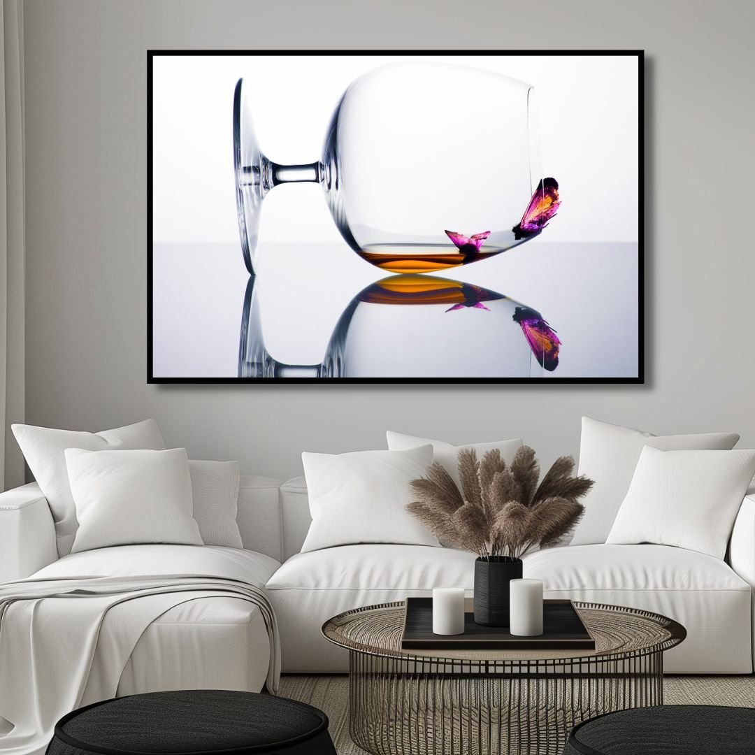 Drunken Butterflies Canvas Wall Art - Designity Art