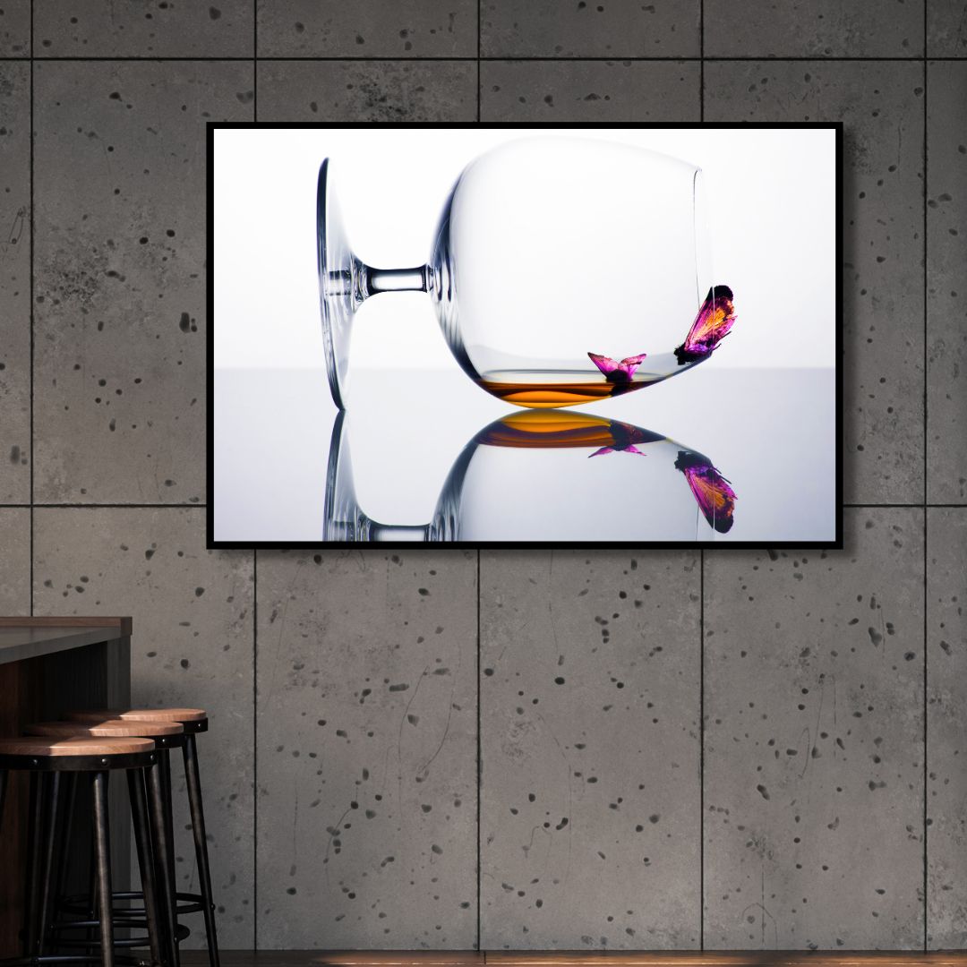 Drunken Butterflies Canvas Wall Art - Designity Art