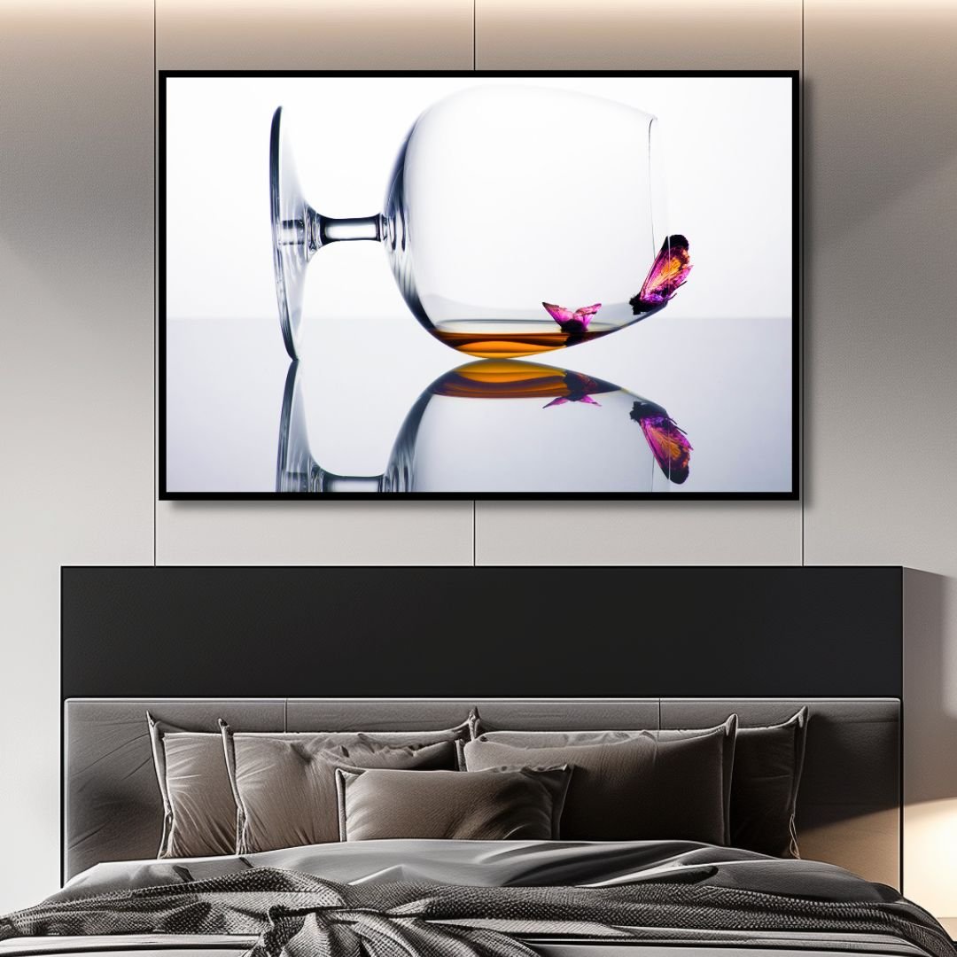 Drunken Butterflies Canvas Wall Art - Designity Art