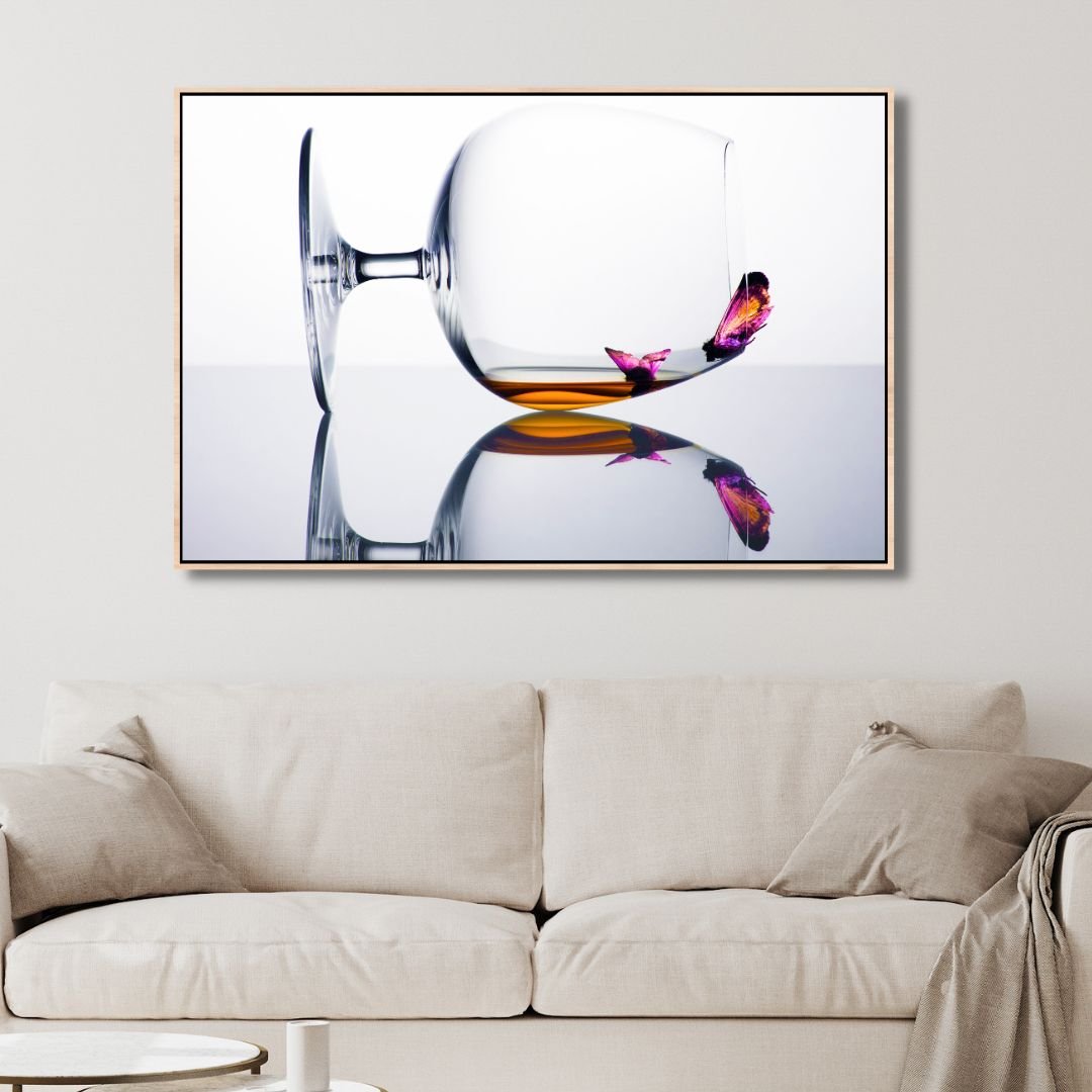 Drunken Butterflies Canvas Wall Art - Designity Art