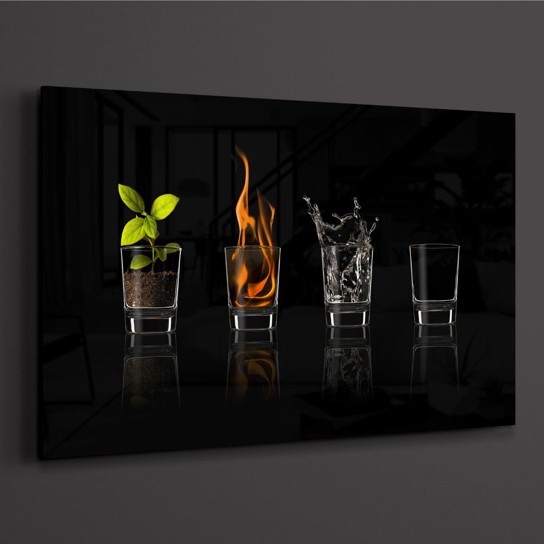 Four Elements Acrylic Glass Art - Designity Art