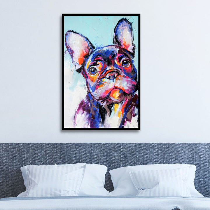 French Bulldog Portrait Abstract Art - Designity Art