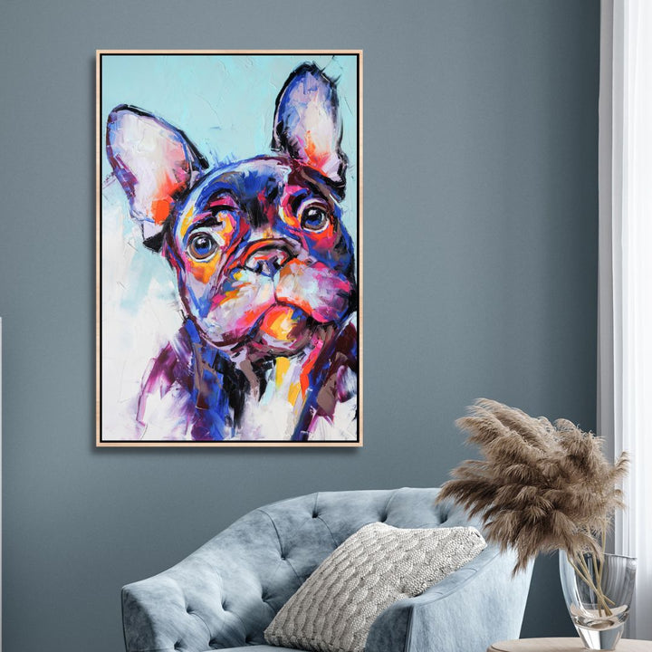 French Bulldog Portrait Abstract Art - Designity Art