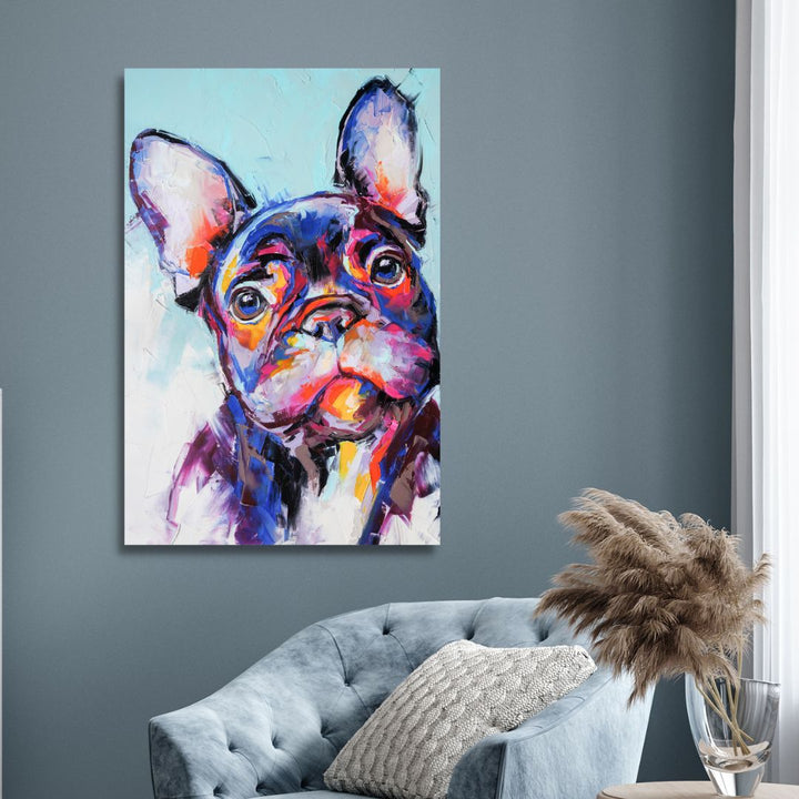 French Bulldog Portrait Abstract Art - Designity Art