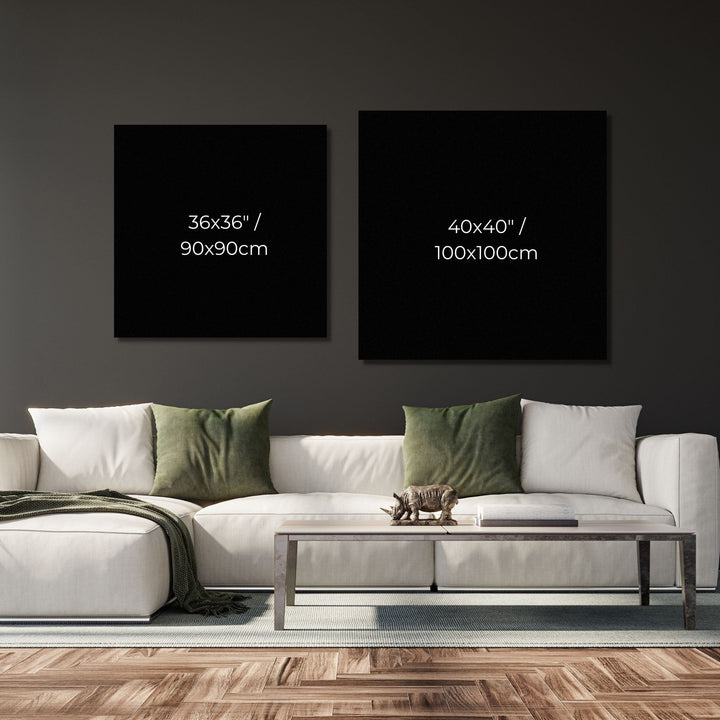 Golden Lips Canvas Wall Art - Designity Art