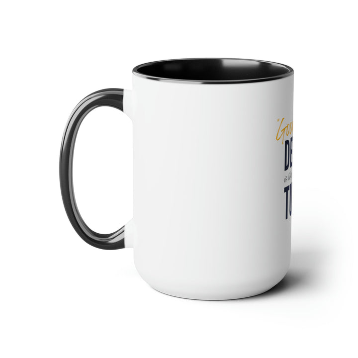 "Good Design is Like Making a Turkey" Creative Designer Two-Tone Coffee Mugs, 15oz - Mug - Designity Art