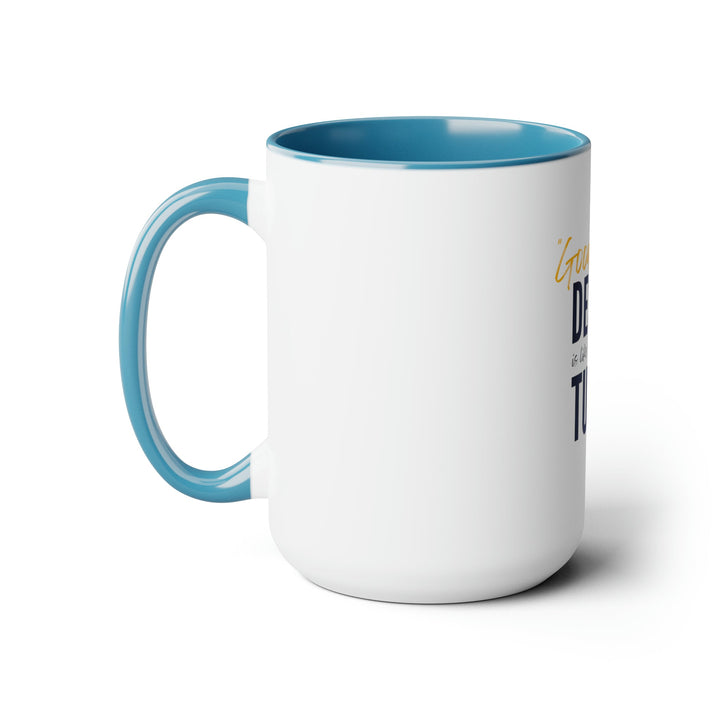 "Good Design is Like Making a Turkey" Creative Designer Two-Tone Coffee Mugs, 15oz - Mug - Designity Art