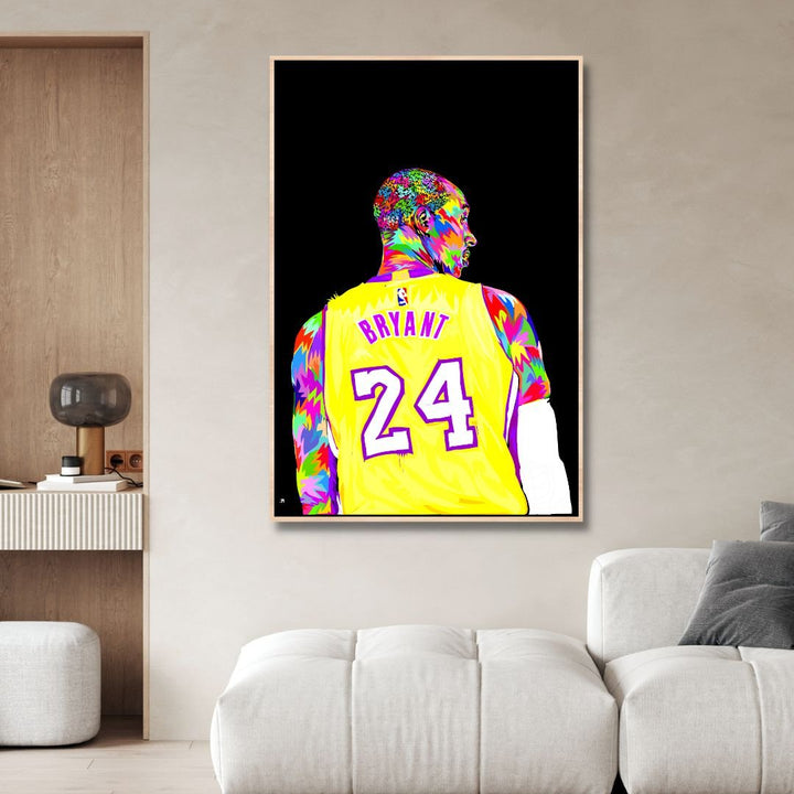 Kobe Bryant Pop Art Canvas Wall Art - Designity Art