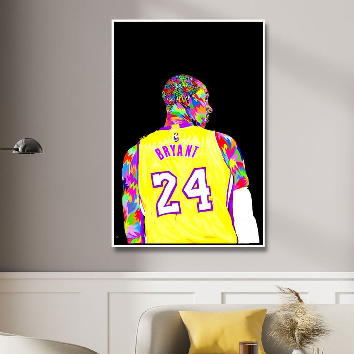 Kobe Bryant Pop Art Canvas Wall Art - Designity Art