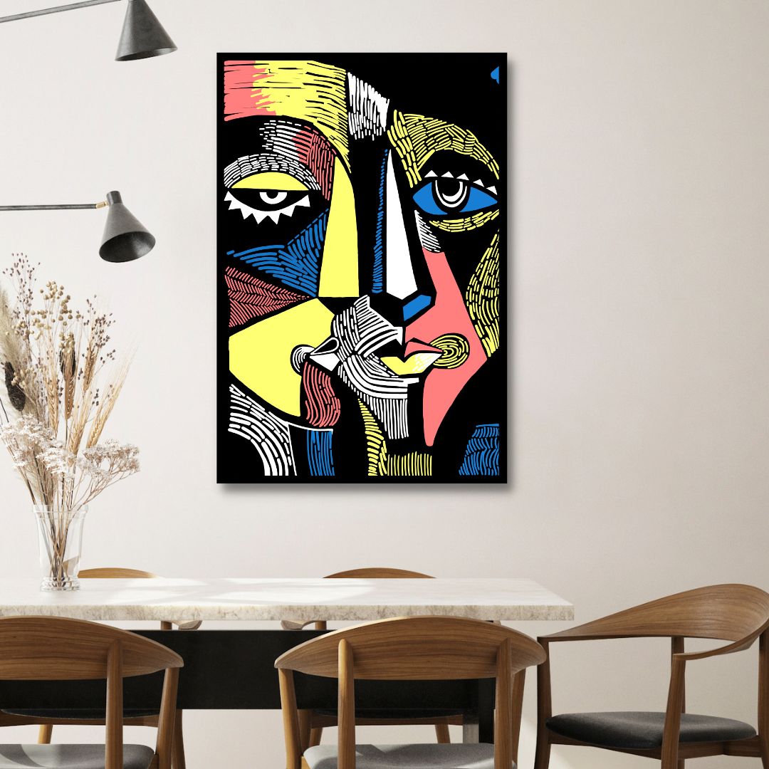 Linostyle Portraits Canvas Wall Art - Designity Art