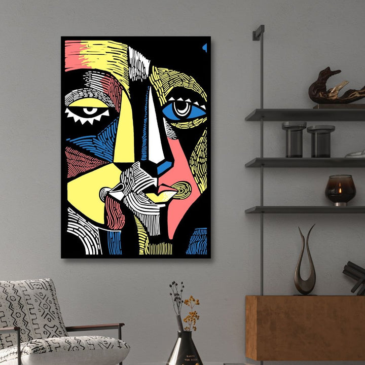 Linostyle Portraits Canvas Wall Art - Designity Art