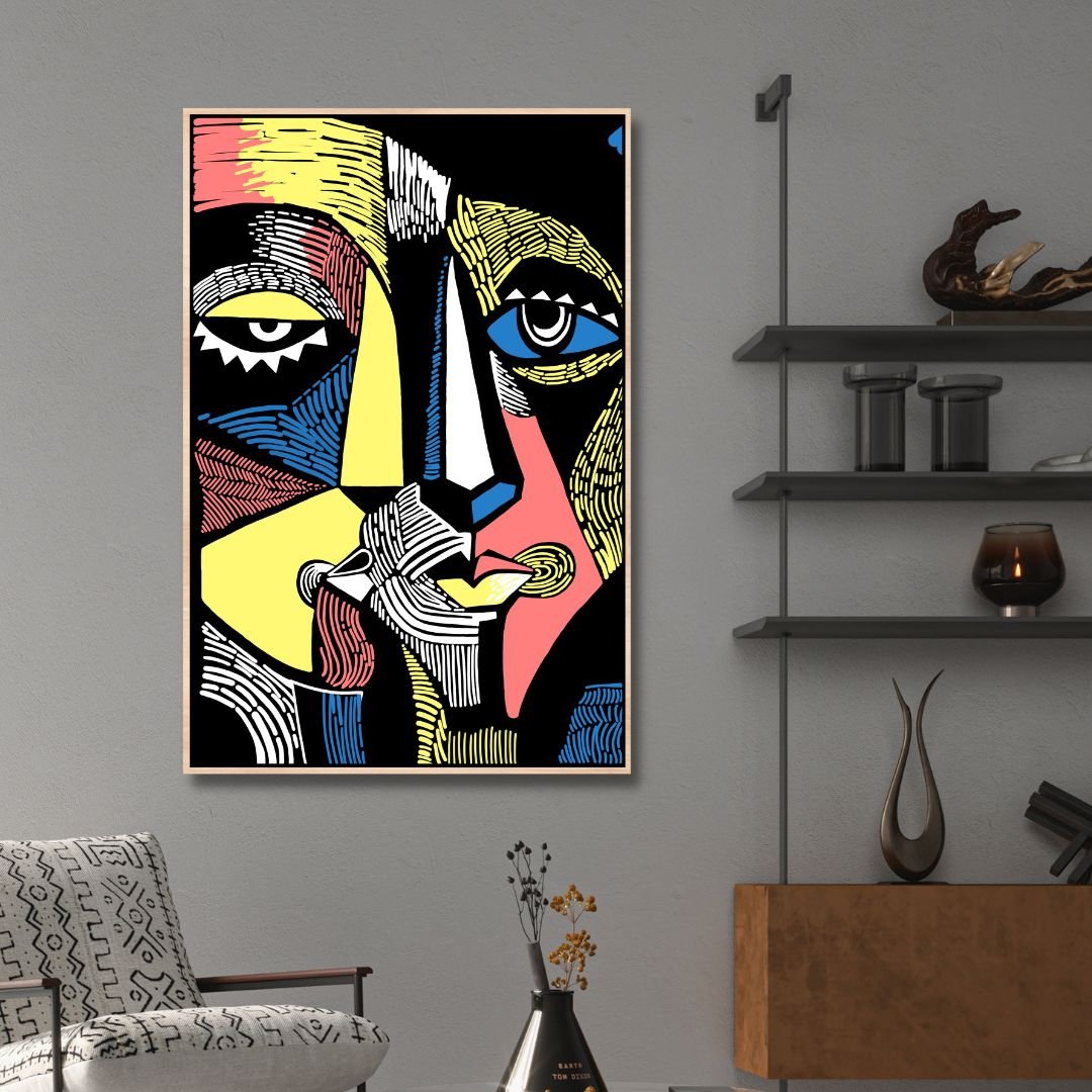 Linostyle Portraits Canvas Wall Art - Designity Art