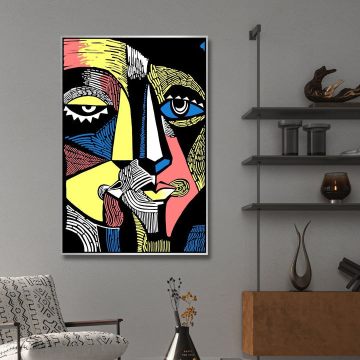 Linostyle Portraits Canvas Wall Art - Designity Art