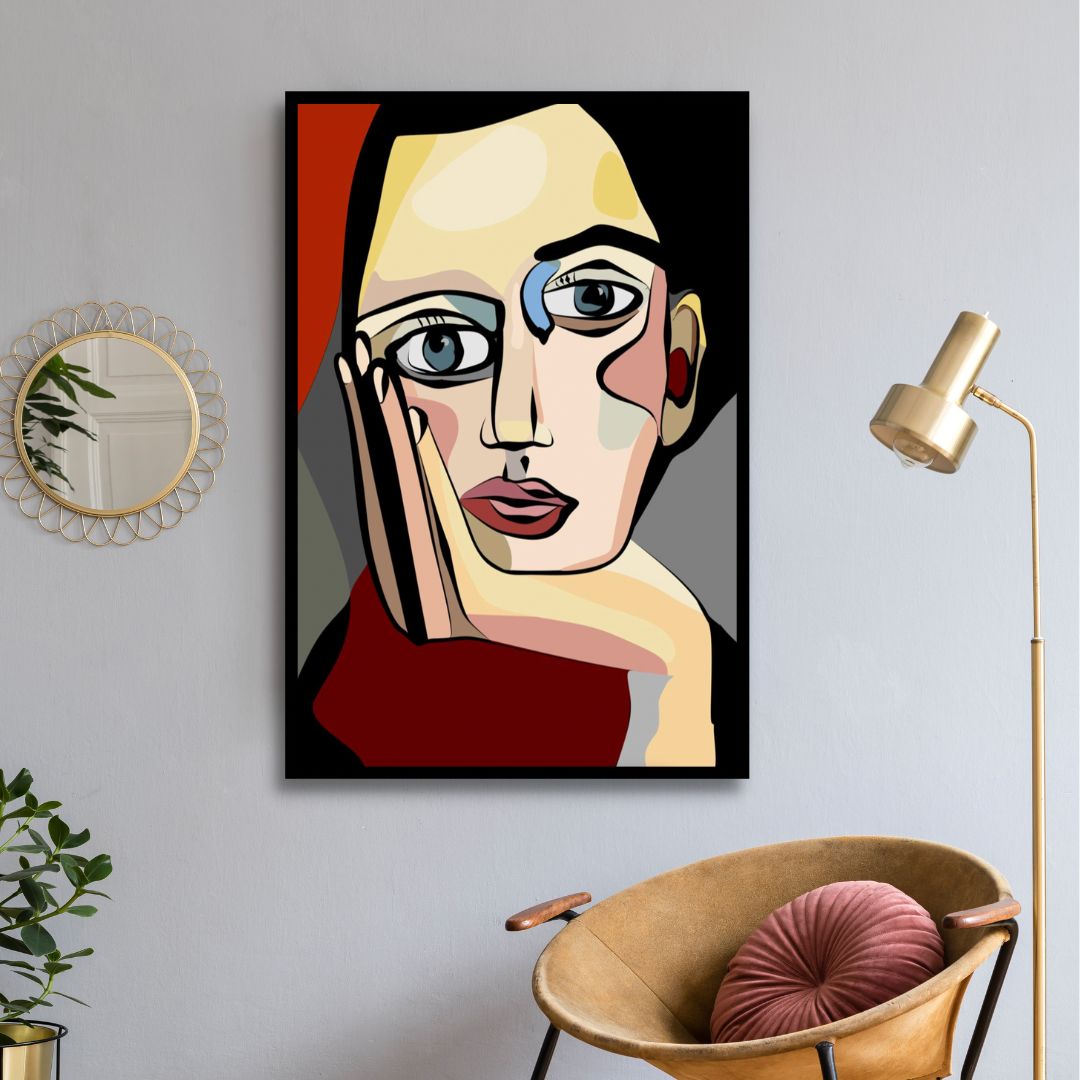 Lost in Thoughts Cubism Style Art - Designity Art