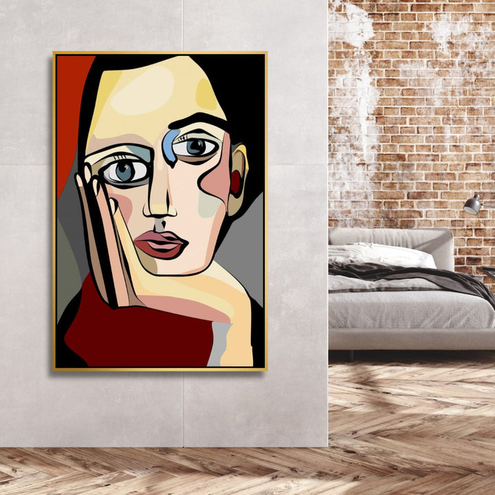 Lost in Thoughts Cubism Style Art - Designity Art