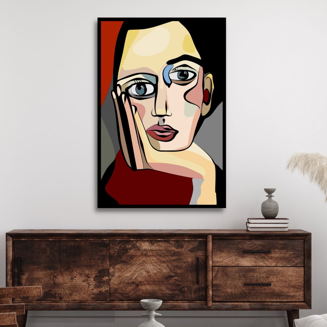 Lost in Thoughts Cubism Style Art - Designity Art