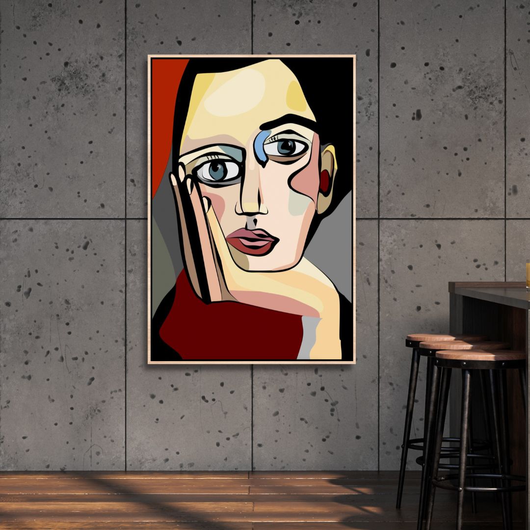 Lost in Thoughts Cubism Style Art - Designity Art