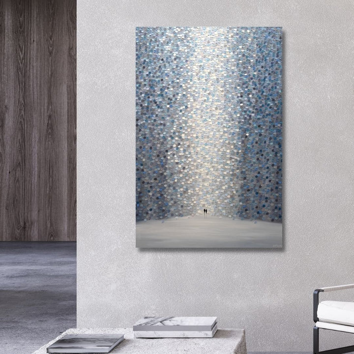 "Love in The Moonlight" Canvas Wall Art - Designity Art