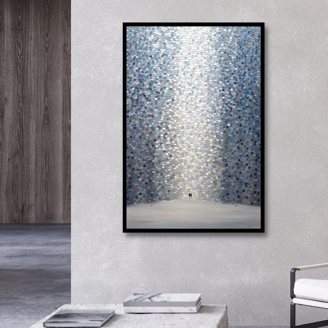 "Love in The Moonlight" Canvas Wall Art - Designity Art