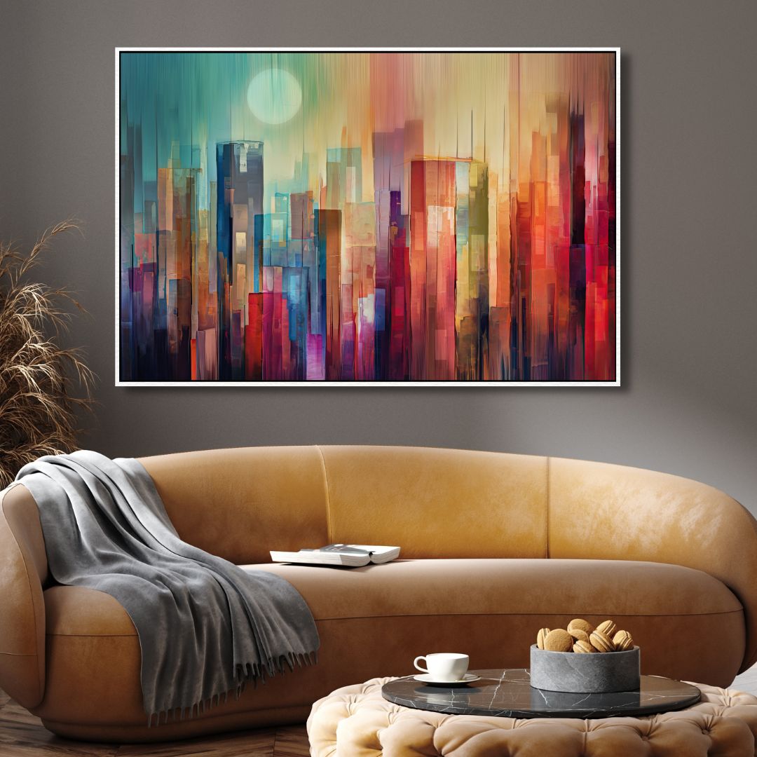 Manhattan Watercolor Abstract Art - Designity Art