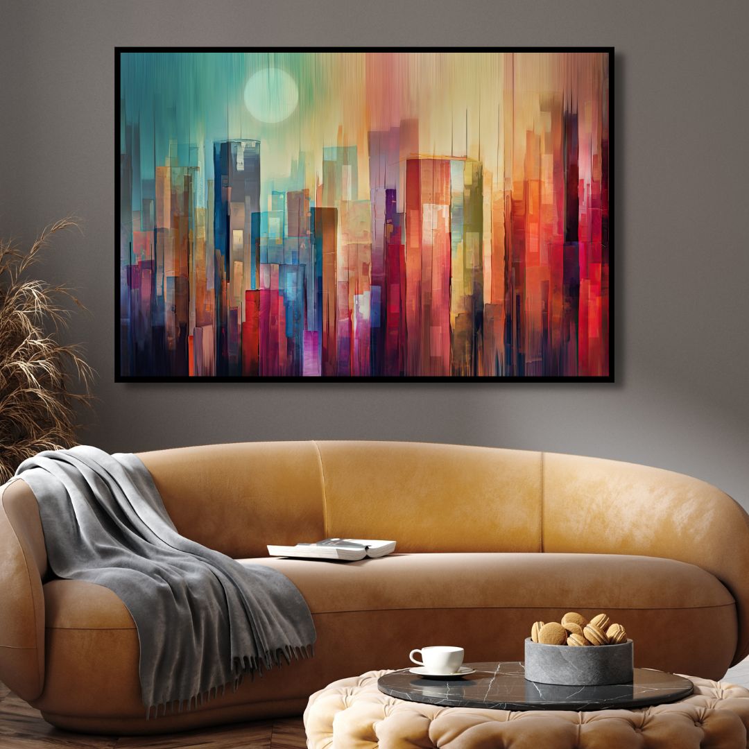 Manhattan Watercolor Abstract Art - Designity Art