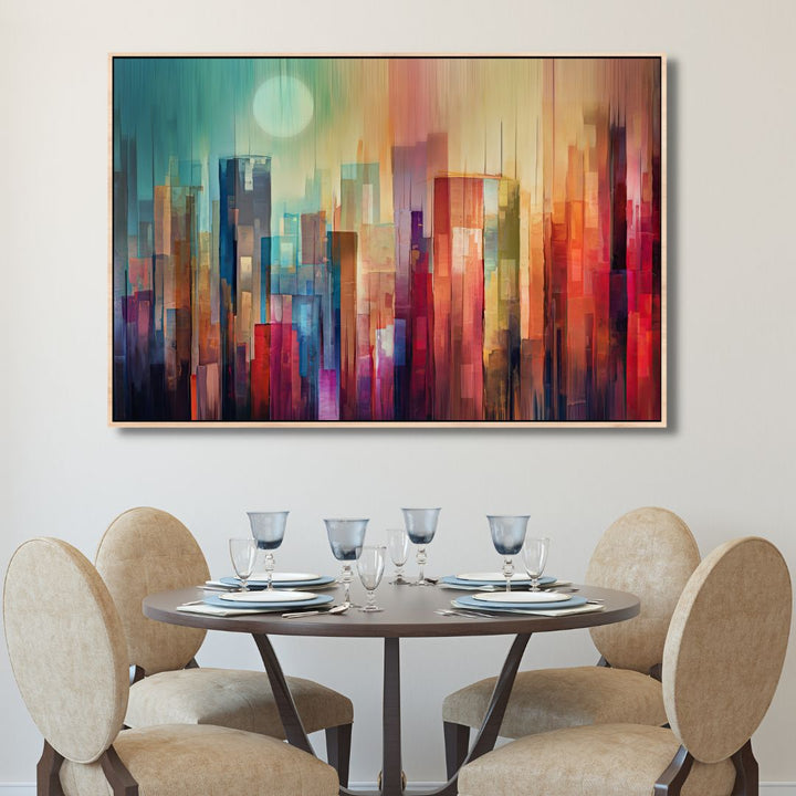 Manhattan Watercolor Abstract Art - Designity Art