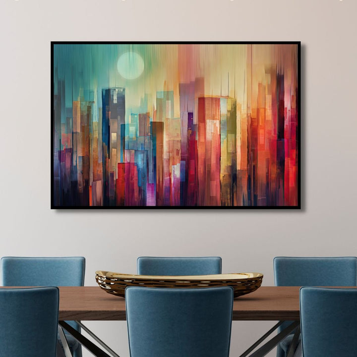 Manhattan Watercolor Abstract Art - Designity Art