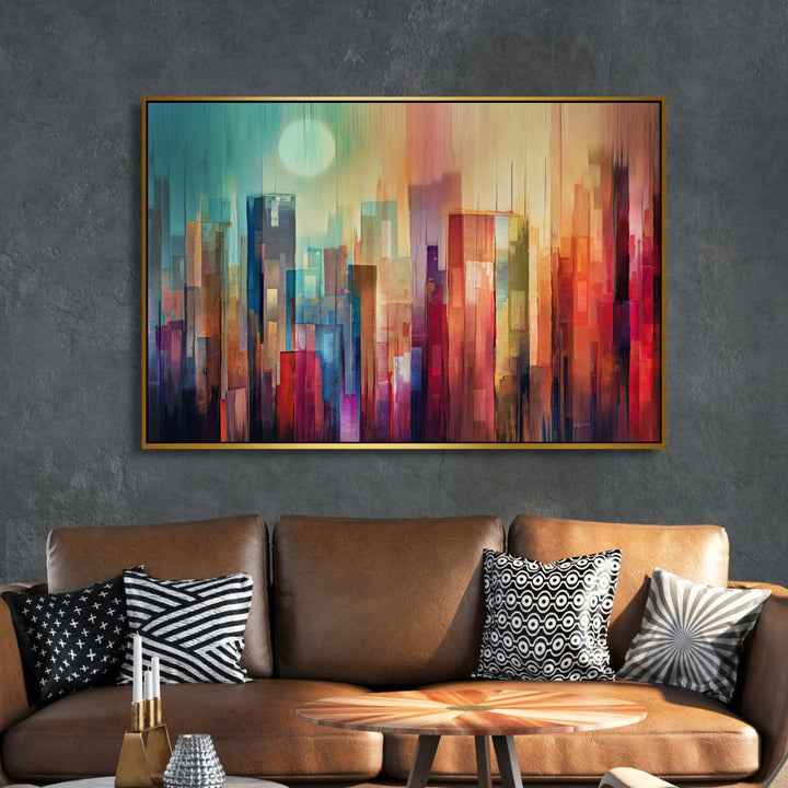 Manhattan Watercolor Abstract Art - Designity Art