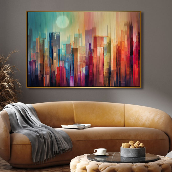 Manhattan Watercolor Abstract Art - Designity Art